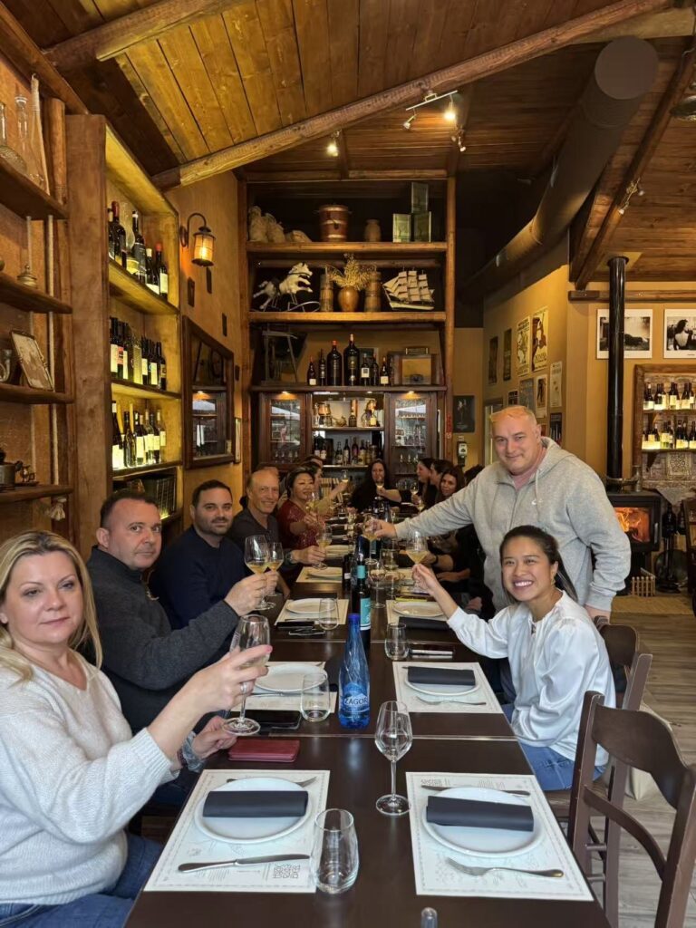 Hellas Group team lunch at 17 Choria in Nemea during the company team-building event.